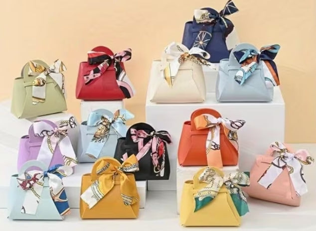 Mini Tote with Scarf Bow