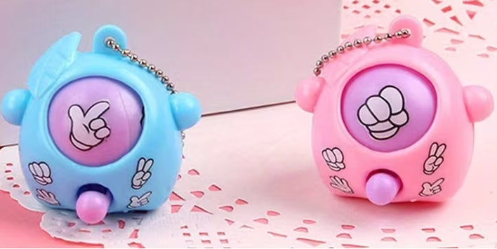 Rock Paper Scissors Keychain