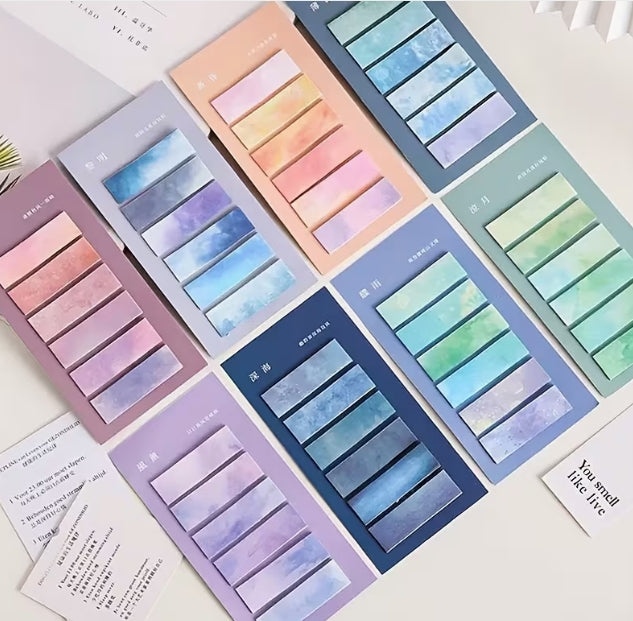 European Retro Fluorescent PET Thin Transparent Sticky Notes