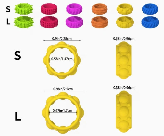 Silicone Fingertip Fidget Ring