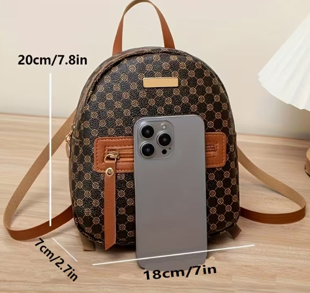 Trendy Women's Circular Pattern Backpack