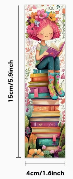 Whimsical Illustrations of Boys and Girl Book Marker