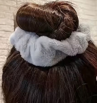 Faux Rabbit Hair Scrunchie