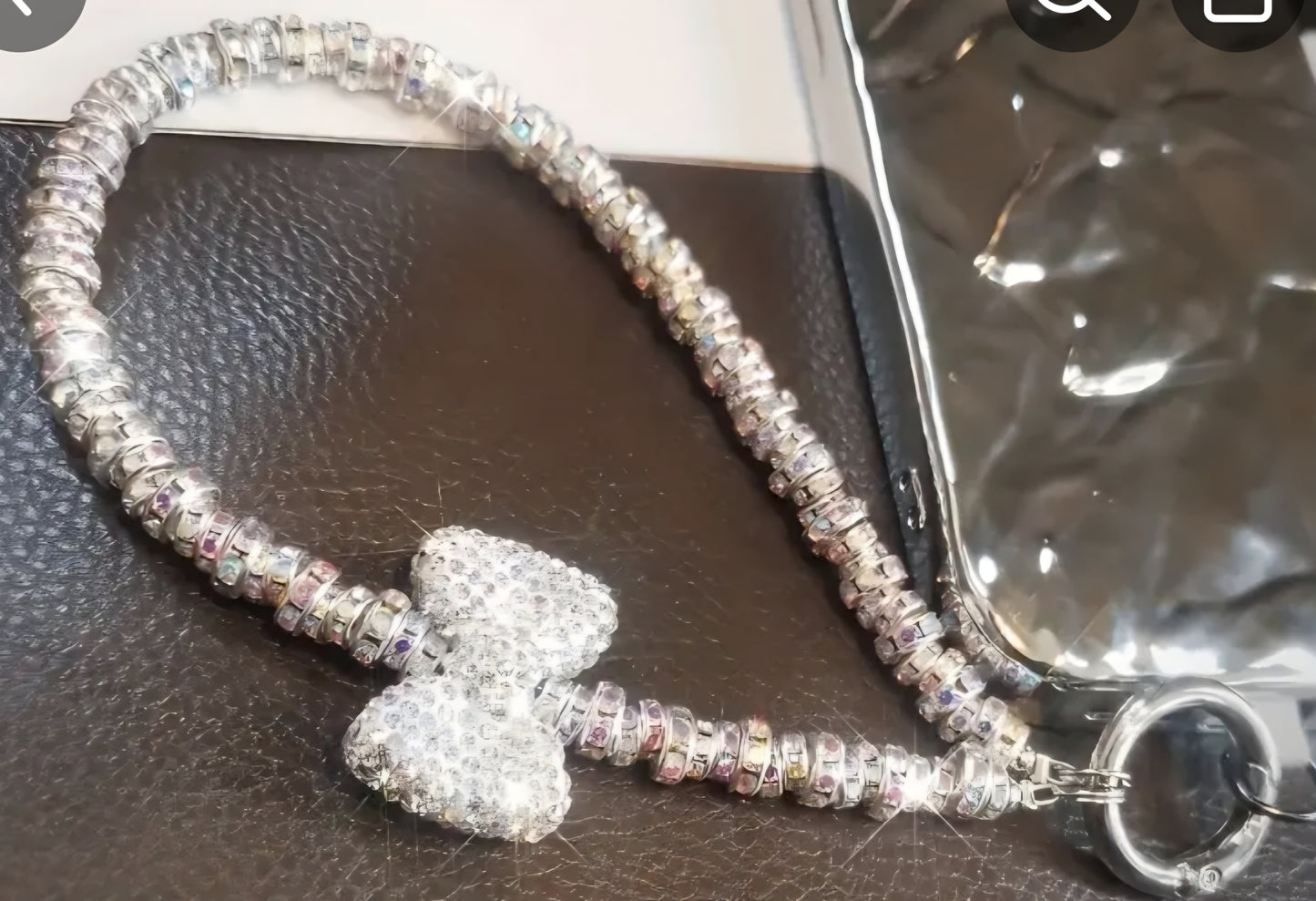 Luxury Bow Bling Lanyard Strap
