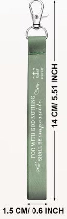 Leather Scripture Passages Lanyard