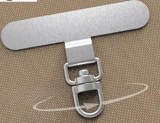Rotating Stainless Steel Phone Lanyard Connector with Durable Metal Buckle /Safety Wrist Strap Hook