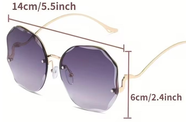 Gradiant Rose Golden Frame Glasses