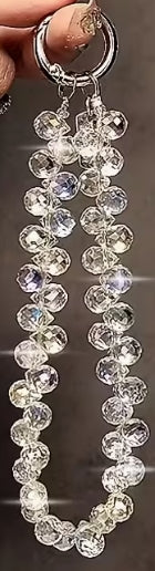 Luxurious Rhinestone Phone Lanyards with Lanyard Card Gaskets