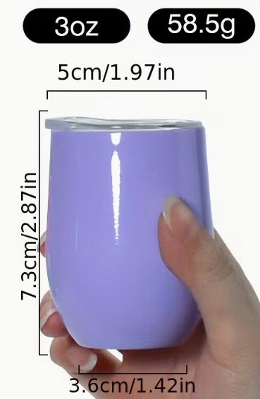 Mini Tumbler Shot Glass with Straw