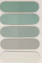 Colorful rounded sticky index tabs 5 shades