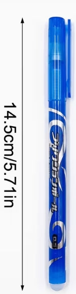 Glossy Textured Pattern Heat Erasable Gel Pen