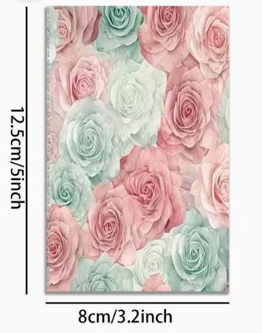 DANPERJI Personal Vintage Floral Pocket Notebook