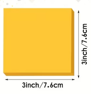 Post It Notes 3in by 3in