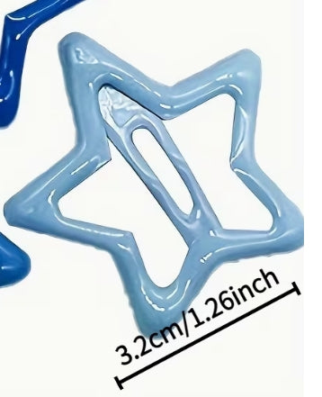 Star Hair Clip Set 6pk