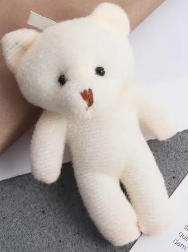 White stuffed Teddy Bear Pendant
