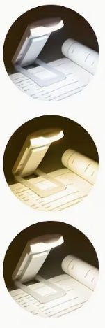 Rechargeable LED Clip-On Book Light With Adjustable Brightness