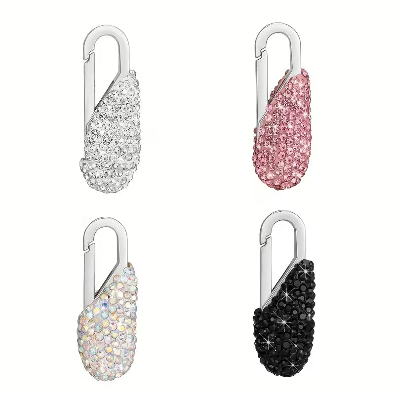 Rhinestone zipper pull