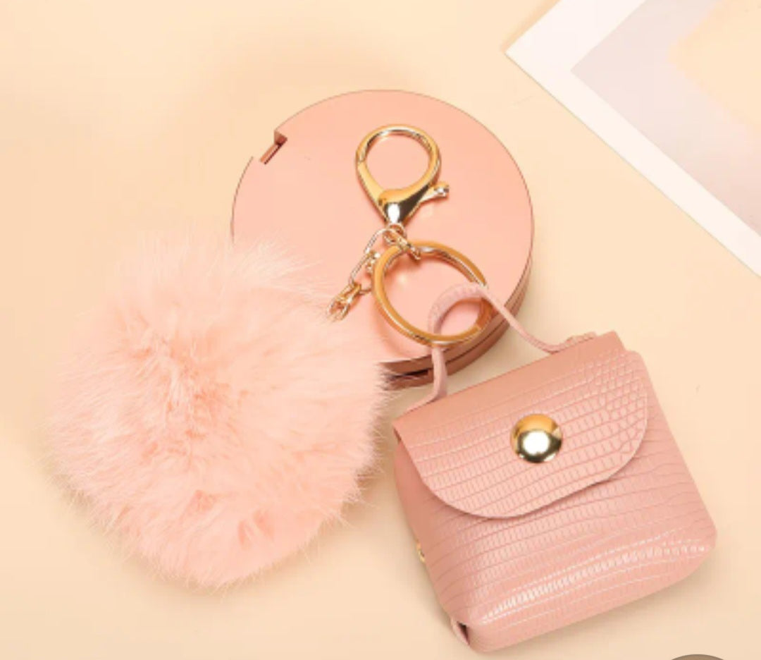 Mini Coin pouch and Pom-Pom Duo- 2pc