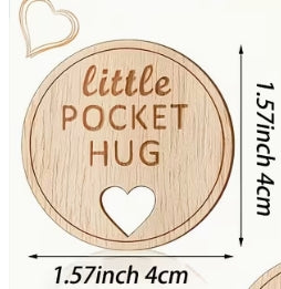 Pocket Hug Wooden Tokens
