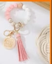 Beaded Keychains Silicone and Wood