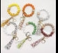 Beaded Keychains Silicone and Wood