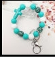 Beaded Keychains Silicone and Wood