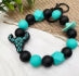 Beaded Keychains Silicone and Wood