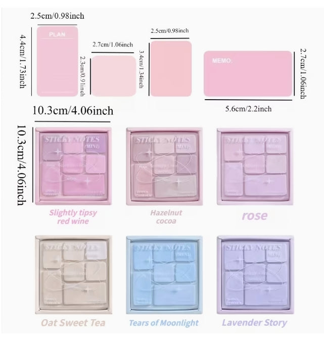 Starlight Coral Series Eyeshadow Palette sticky note collection