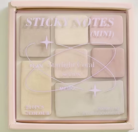 Starlight Coral Series Eyeshadow Palette sticky note collection