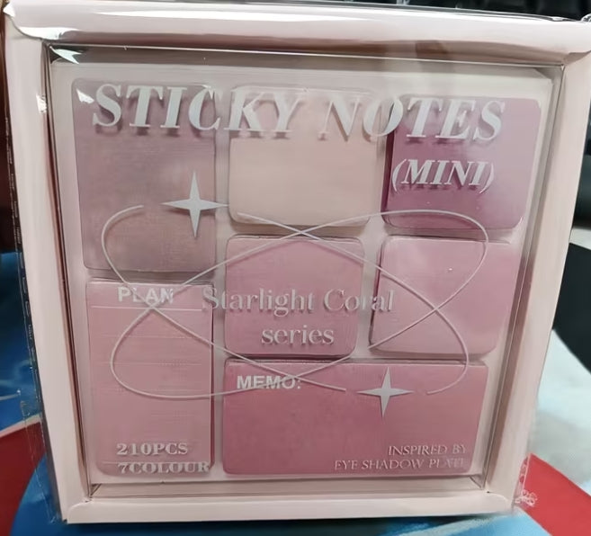 Starlight Coral Series Eyeshadow Palette sticky note collection