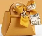 Mini Tote with Scarf Bow