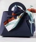 Mini Tote with Scarf Bow
