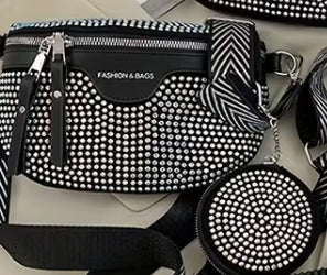 Rhinestone Chest Bag