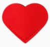 Leather PU Heart Shaped Bookmarks