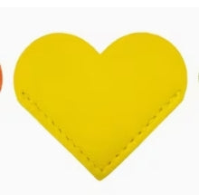 Leather PU Heart Shaped Bookmarks