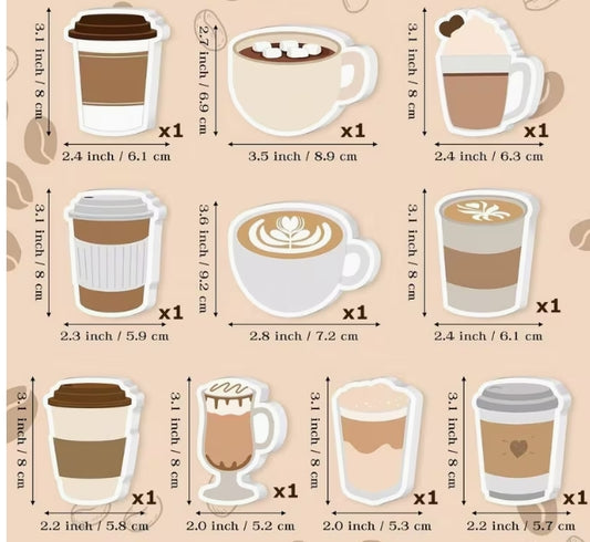 Coffee Themed Sticky Notes