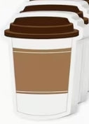 Coffee Themed Sticky Notes
