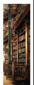 Vintage Stacked Books Floral Reading Bookmark