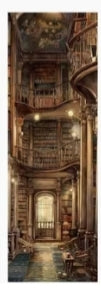 Vintage Stacked Books Floral Reading Bookmark