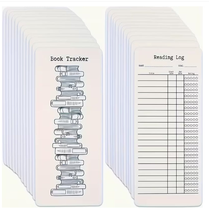 Reading Journal and Book Tracking Bookmarks