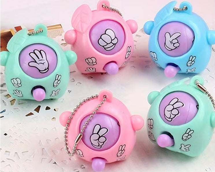 Rock Paper Scissors Keychain