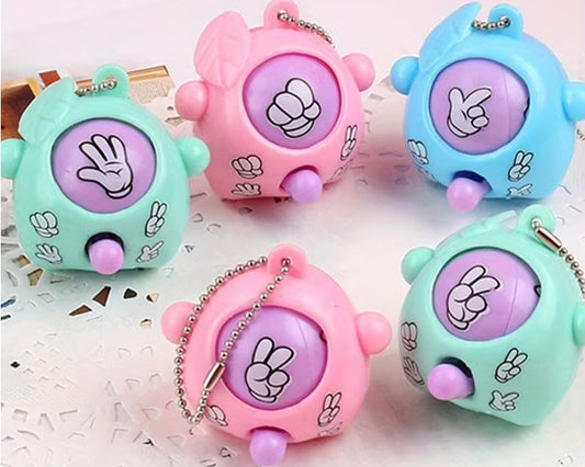 Rock Paper Scissors Keychain