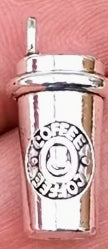 3D Coffee Cup Charm Pendant