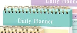 Daily Planner Spiral Notebook-A5 Size with Transparent Cover