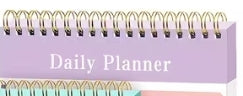 Daily Planner Spiral Notebook-A5 Size with Transparent Cover