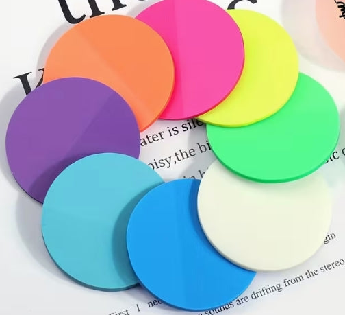 Round Transparent Sticky Notes