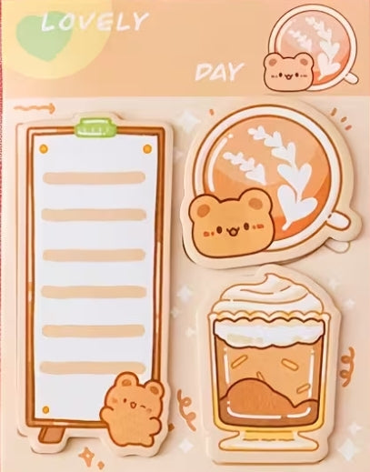 Cute Animal Sticky Notes 3 pk Set