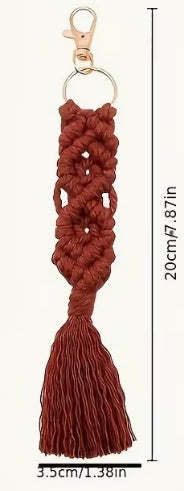 Handwoven Tassel Long Keychain