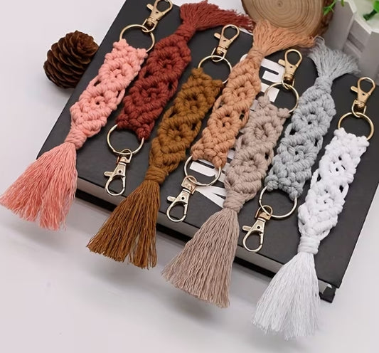 Handwoven Tassel Long Keychain