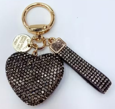Elegant Rhinestone solid Heart with Small Wristlet